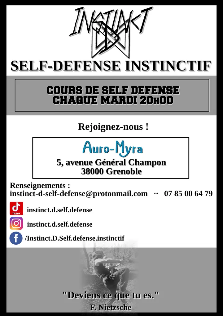Instinct D - Self defense instinctif — arts martiaux-studio à Secteur 4, Grenoble — 2