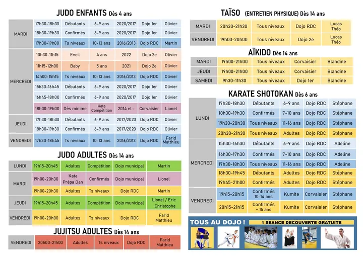 Judo-Club de Touraine — Arts martiaux à Giraudeau, Tours