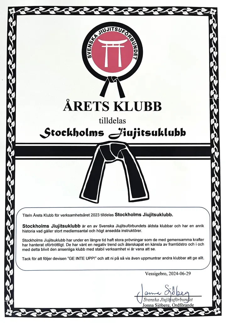 Stockholms Jiujitsuklubb — Brazilian Jiu-Jitsu i Vasastan, Stockholm