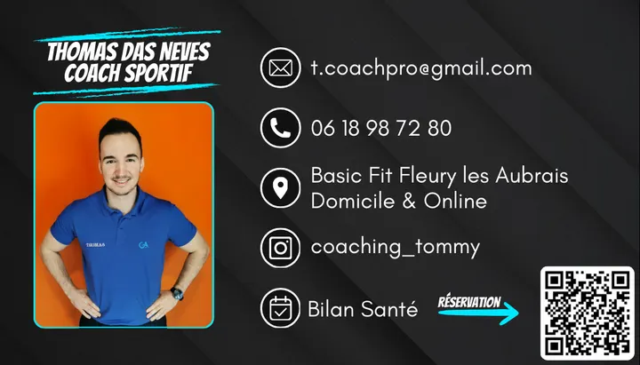 Thomas Das Neves - Coaching Tommy | Coach Sportif à Fleury-les-Aubrais — coaching personnel-studio à Petit Clos de l'Ange, Fleury-les-Aubrais — 2