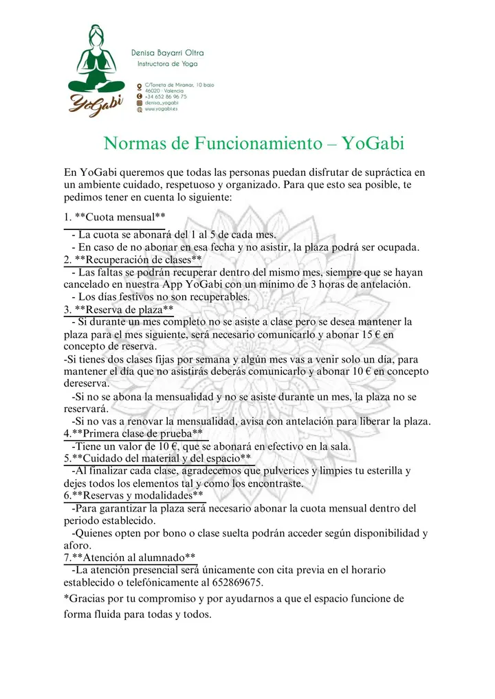 YoGabi — yoga-studio en Benimaclet, Valencia — 2