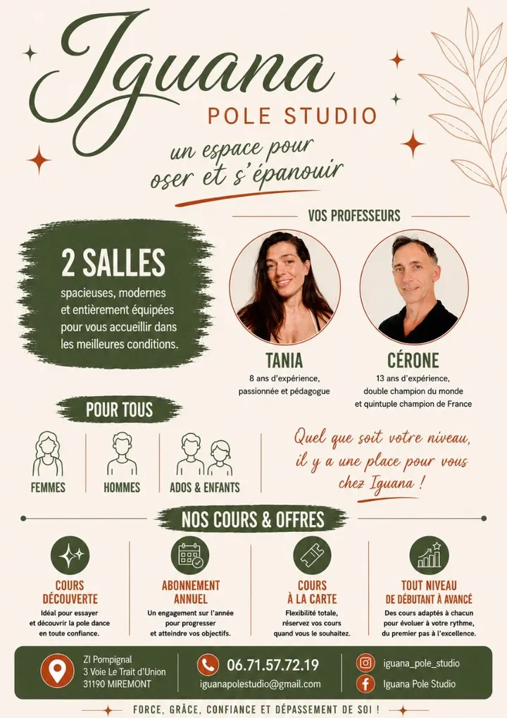 Iguana Pole Studio — pole fitness-studio à Miremont — 3