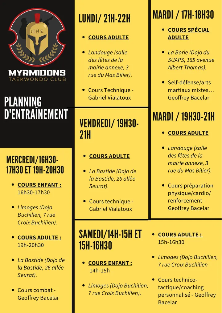 Myrmidons Taekwondo Club — arts martiaux-studio à Limoges — 3