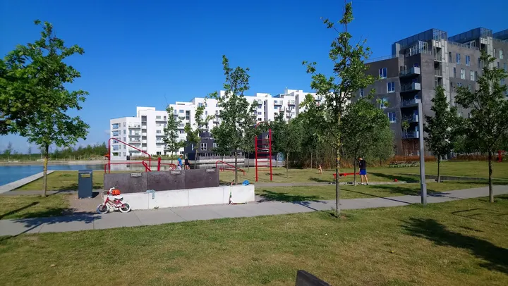 Udendørs fitness — træningsstudio i Ørestad, København — 2