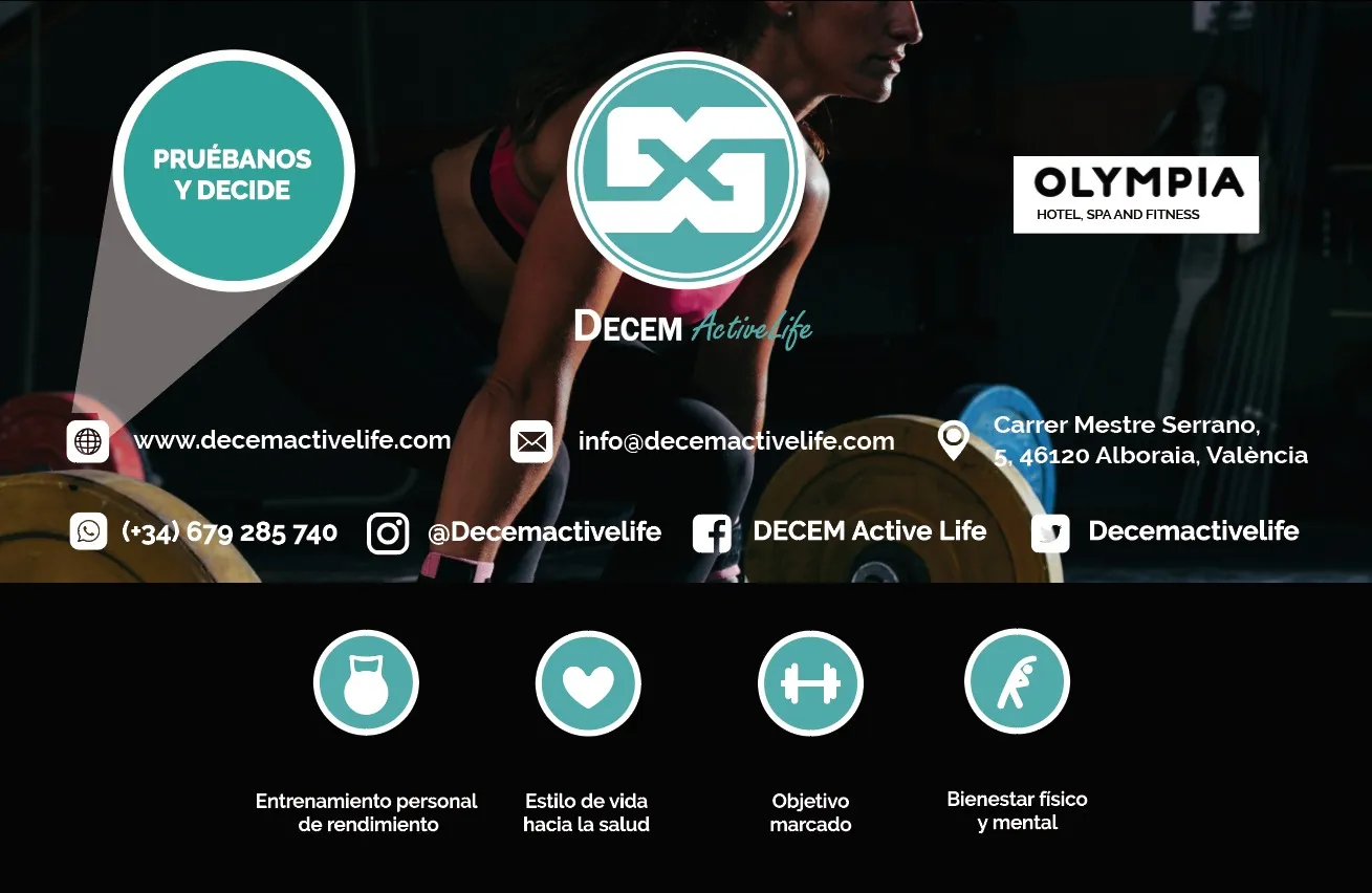 Decem Active Life — entrenamiento personal-studio en Orihuela — 2