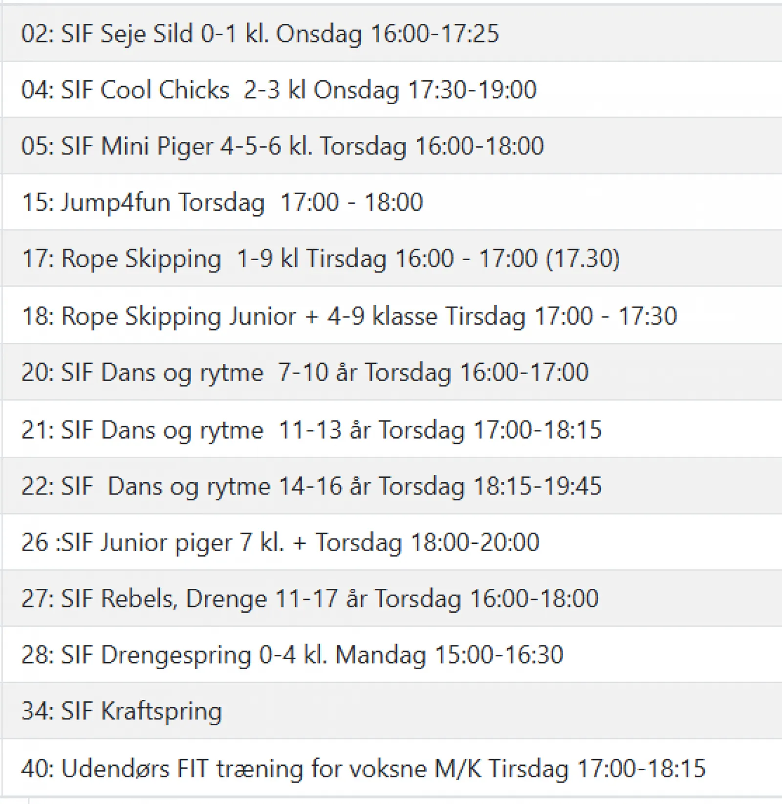 Sønderlundskvarterets Idrætsforening — træningsstudio i Sønderlund, Roskilde — 2