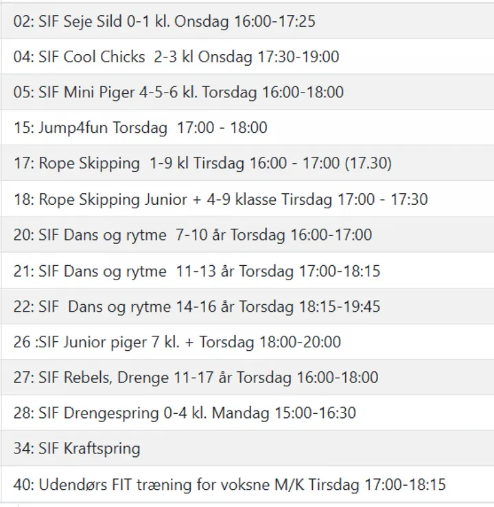 Sønderlundskvarterets Idrætsforening — gymnastik-studio i Sønderlund, Roskilde — 2
