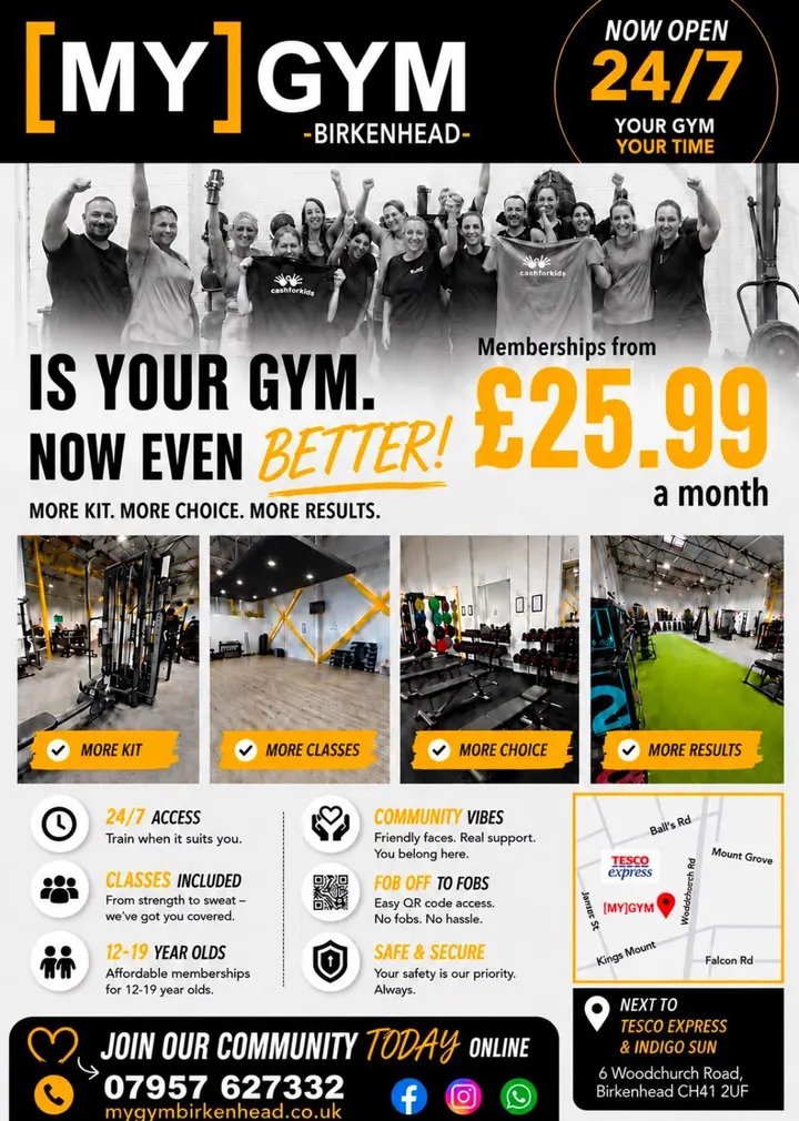 [MY]GYM — Fitness Studio in Claughton, Birkenhead