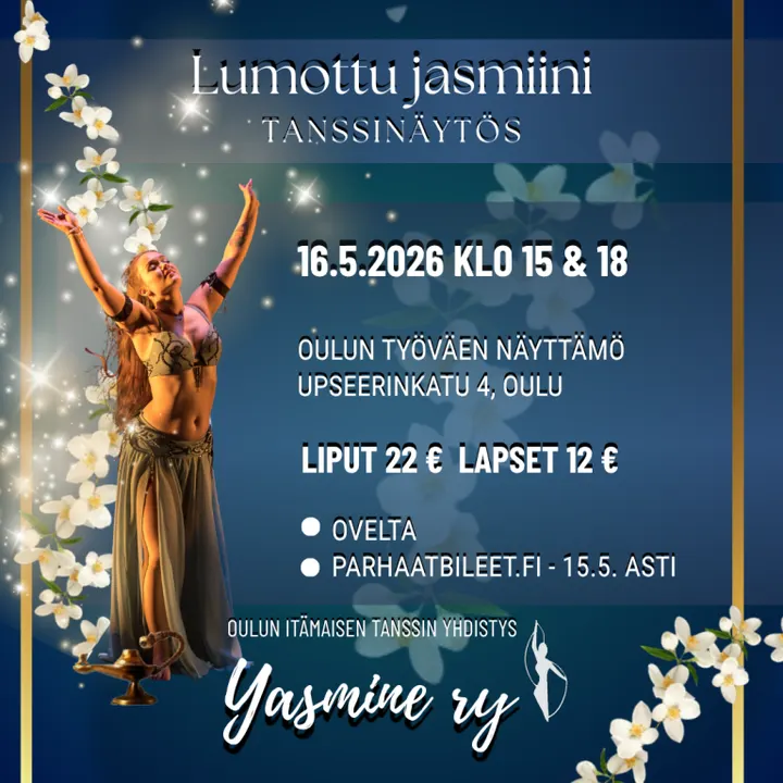 Oulun Itämaisen Tanssin yhdistys, Yasmine ry — Dance – V Leveri, Oulu
