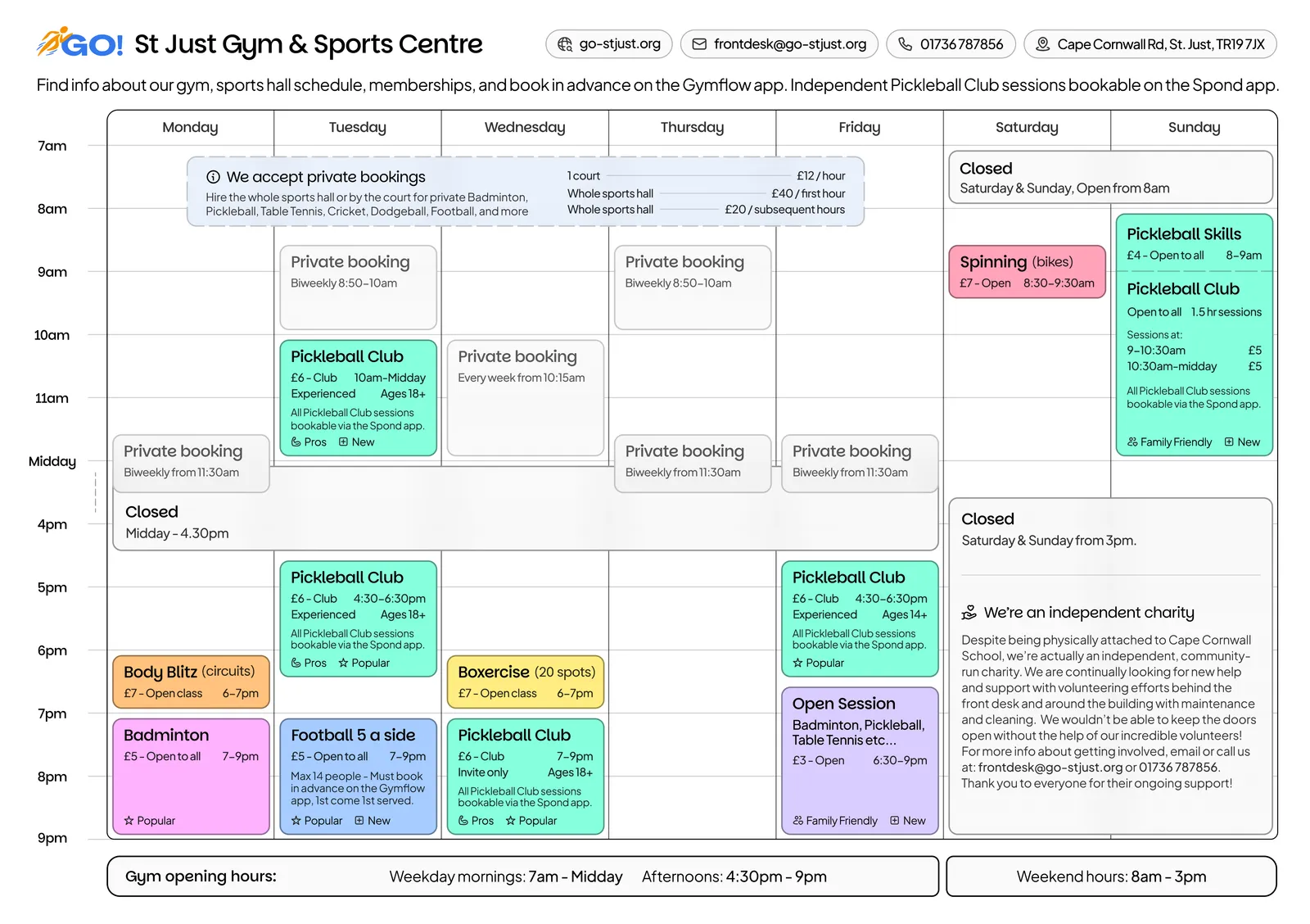 GO! St Just Sports & Fitness Centre — fitness studio in Penzance — 3