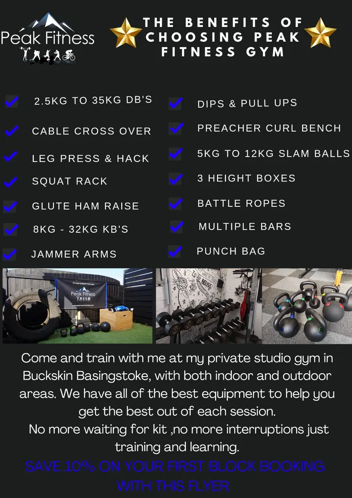 Peak Fitness personal training Basingstoke — pt studio in Buckskin, Basingstoke — 2