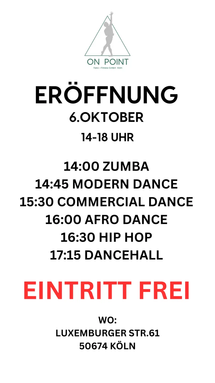 ON POINT — Tanz in Altstadt-Süd, Köln