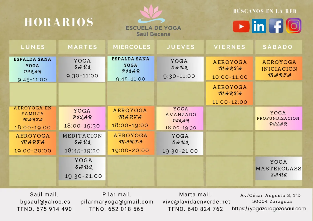 Yoga Zaragoza. Escuela de Yoga Saul Becana — yoga-studio i Zaragoza — bild 4