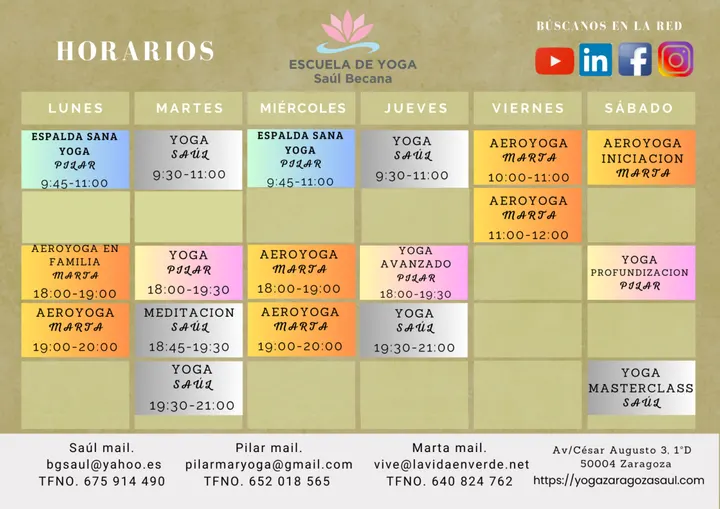 Yoga Zaragoza. Escuela de Yoga Saul Becana — yoga-studio en Zaragoza — 4