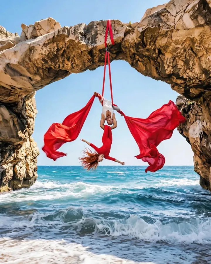 Adele Deliss — acrobatica aerea-studio a Catania — 6