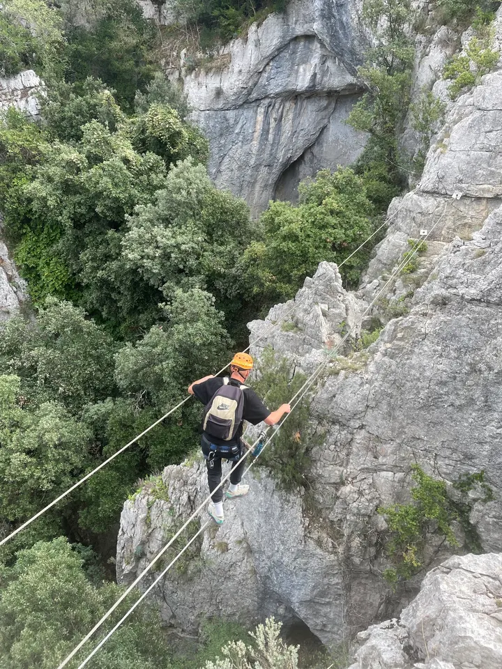 Ossio canyoning via ferrata — Escalade à Les Cévennes, Montpellier
