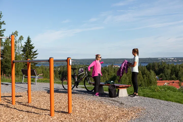 Kurikanmäen ulkokuntoilupaikka / Street workout -telineet — Fitnessstudio – Pirkkala, Tampere