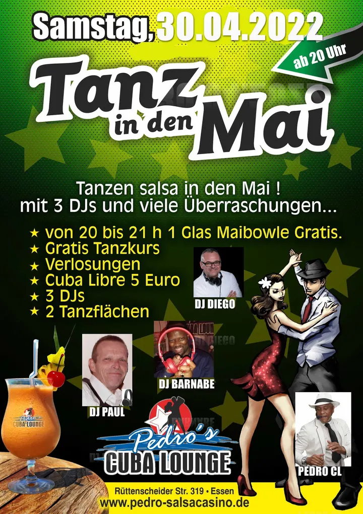 Pedro Salsa Casino — tanz-studio in Rüttenscheid, Essen — 2
