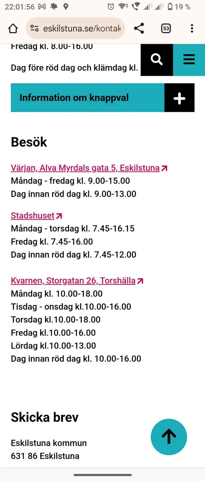 Värjan, Eskilstuna kommun statskontor — Kampsport i Söder, Eskilstuna