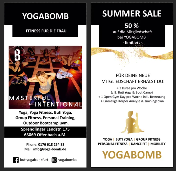 YOGA-BOMB — yoga-studio in Buchrain, Offenbach am Main — 2