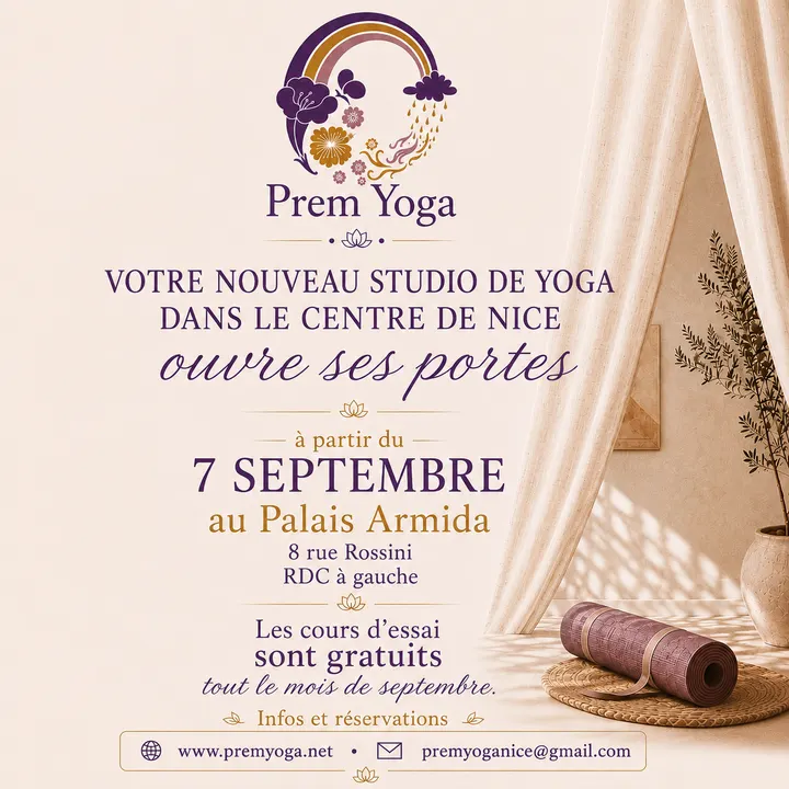 Prem Yoga — yoga-studio au Piol, Nice — 2