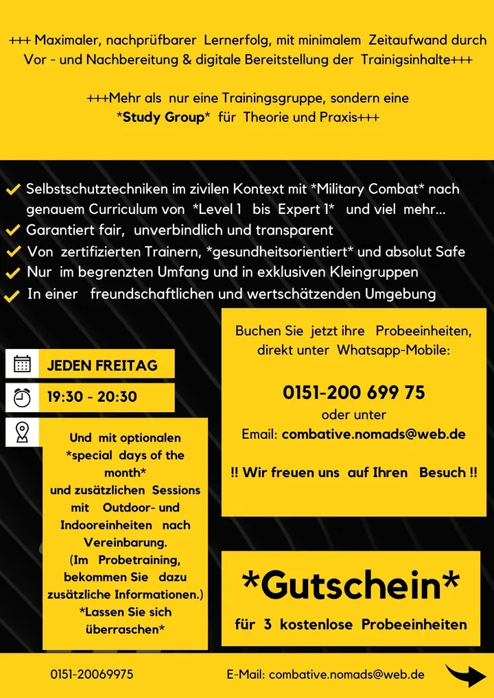 Krav Maga - Combatives *Combative Nomads* - Studio — kampfsport-studio in Ludwigsfeld, Nürnberg — 2