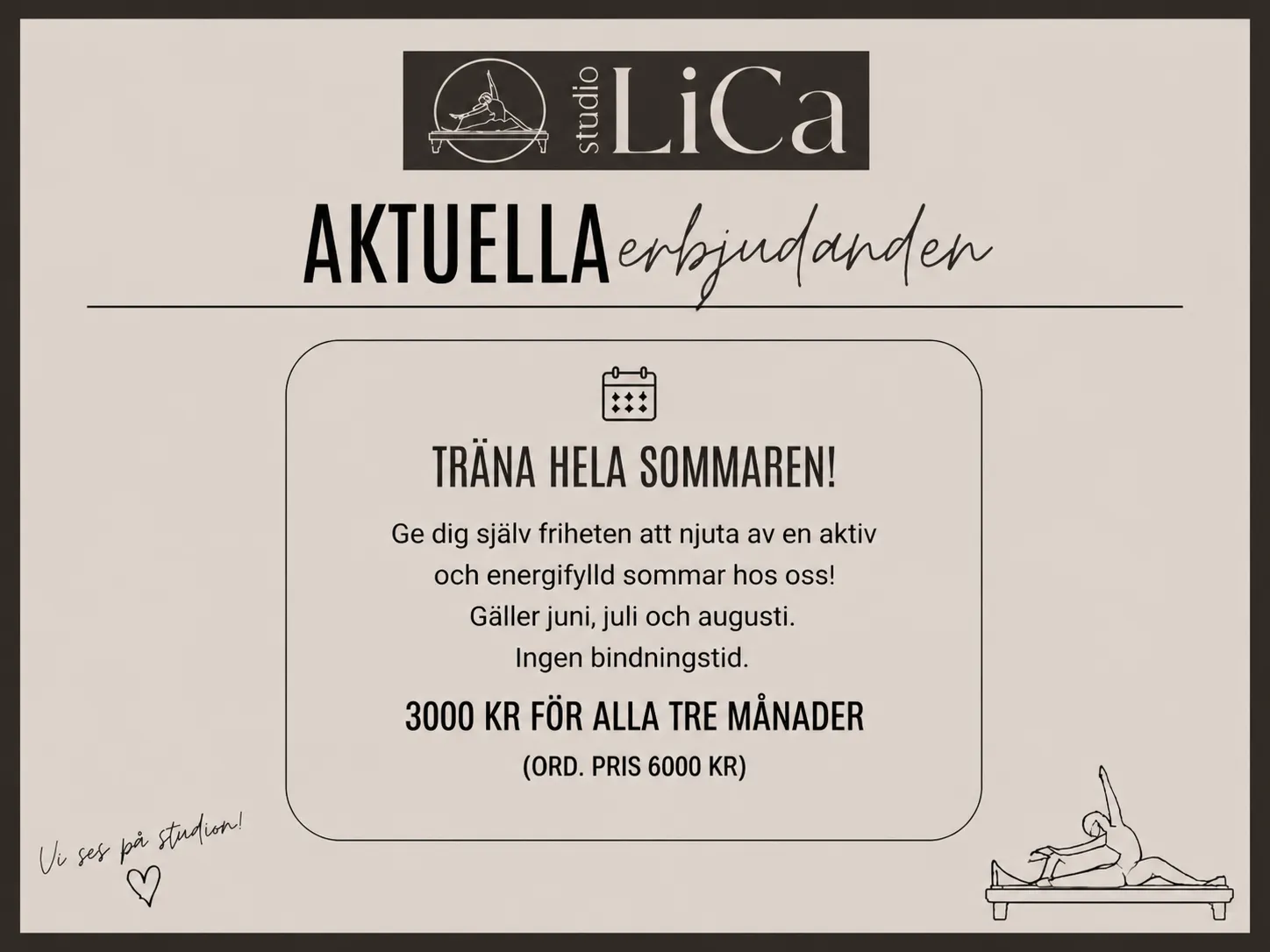 Studio LiCa — funktionell träning-studio i Tyresö, Stockholm — 2