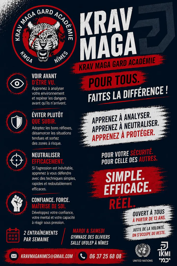 Krav maga gard académie — arts martiaux-studio au Moulin Gazay, Nîmes — 2