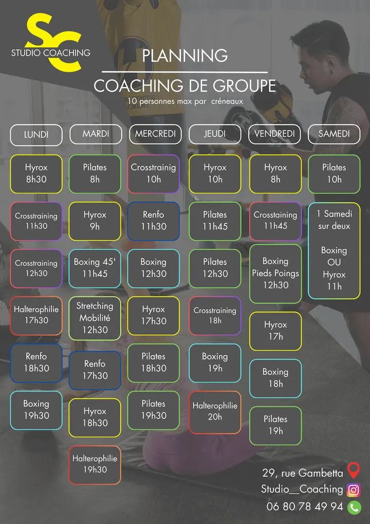 Studio Coaching — Salle de fitness à Courboulay, Le Mans