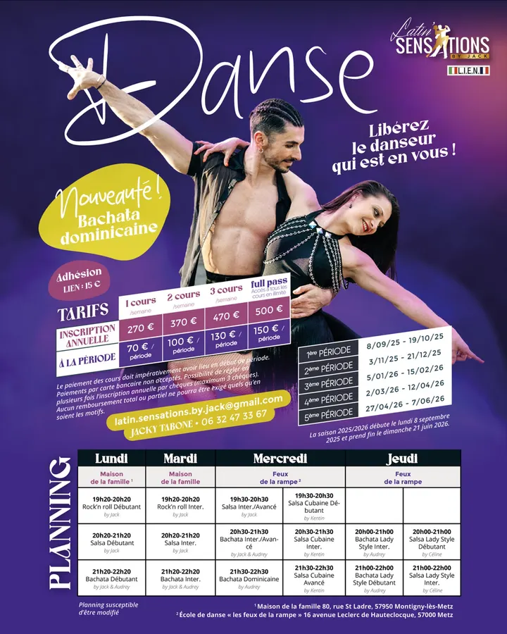 Latin' Sensations By Jack. — Danse à Saint-Privat, Montigny-lès-Metz