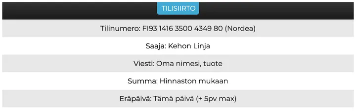Kehon Linja — Wellness – Maunula, Helsinki