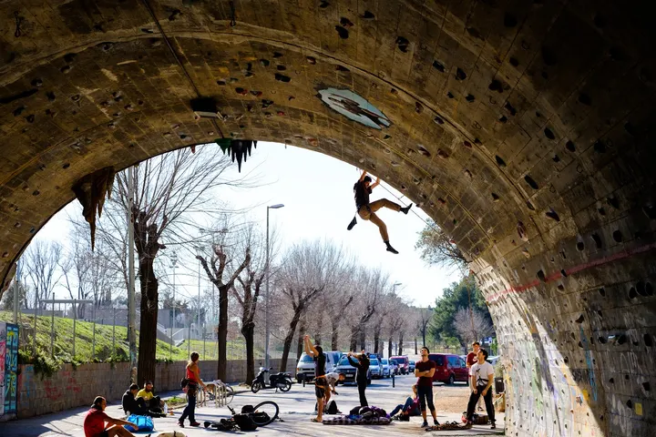 Zona de Escalada de la Foixarda — escalada-studio en Sants-Montjuïc, Barcelona — 2