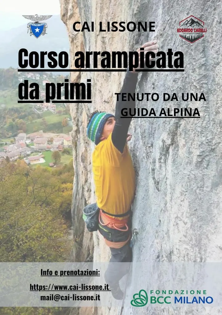 Club Alpino Italiano Sez. Lissone — Arrampicata a Bareggia, Lissone