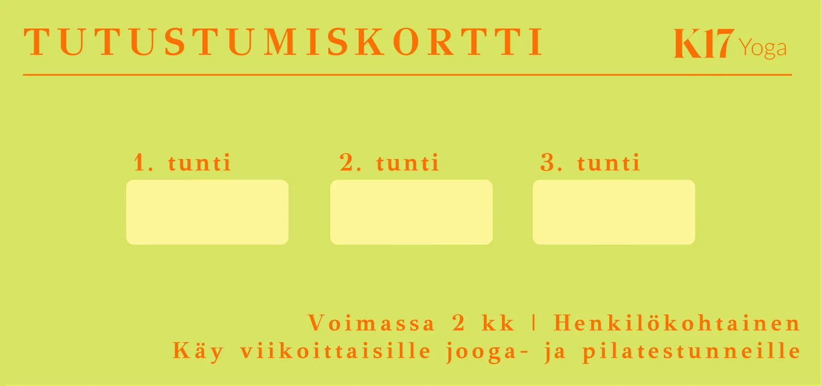 K17 Yoga — jooga-studio – Ullanlinna, Helsinki — 2