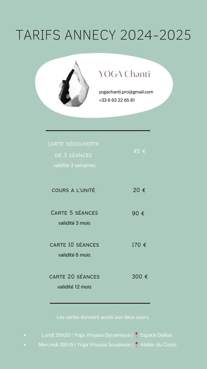 YOGA Chanti — yoga-studio à Le Clos Saint-Michel, Annecy — 2