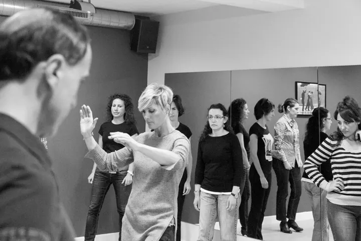 Carmen Garmendia y Maria Govillard — baile-studio en Gune Erromantikoa, San Sebastián — 3