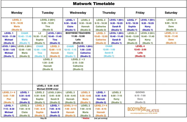 Bodywise Pilates Teacher Training — pilates-studio in Salisbury — 2