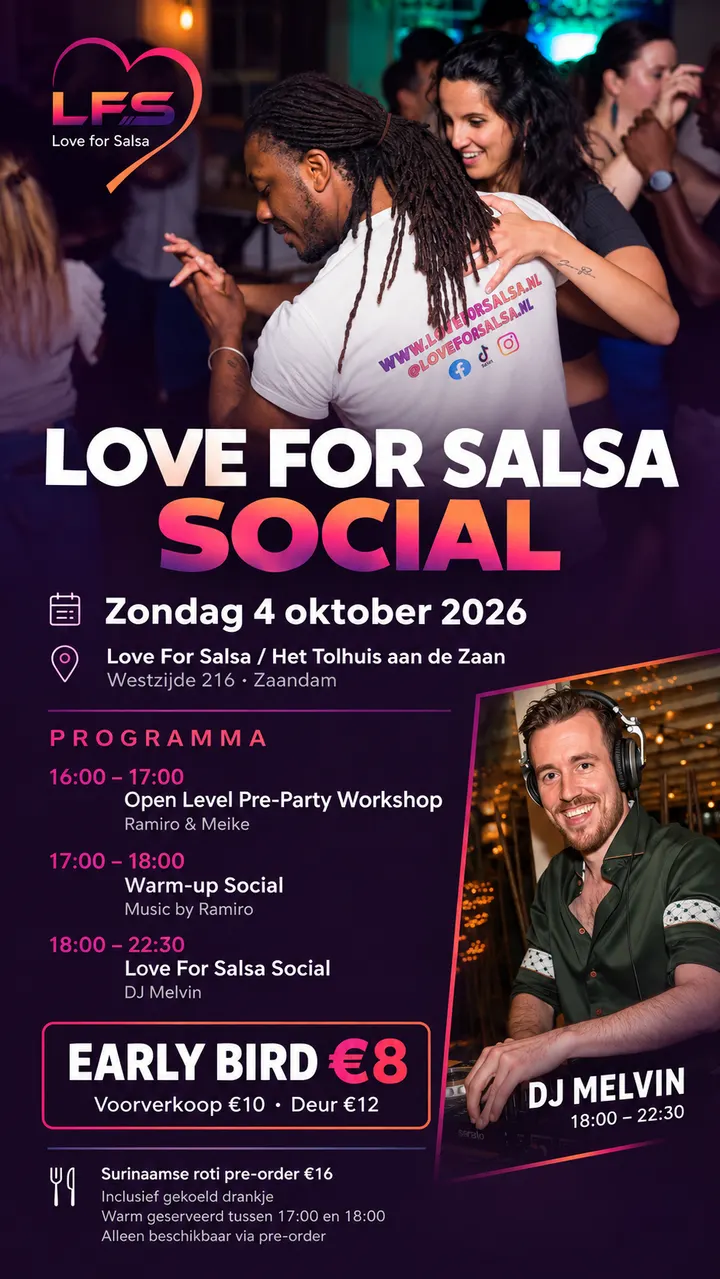 Love For Salsa — dans-studio in Rosmolenbuurt, Zaandam — 2