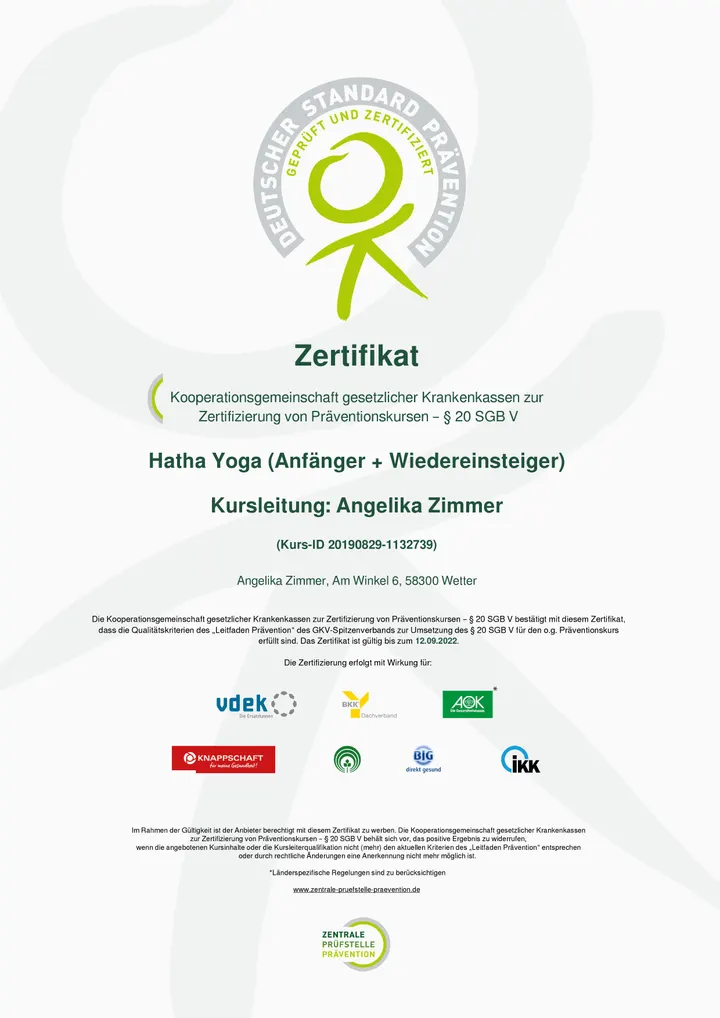 meinYOGAzimmer • Yoga Hagen • Angelika Zimmer — yoga-studio in Hagen — 5