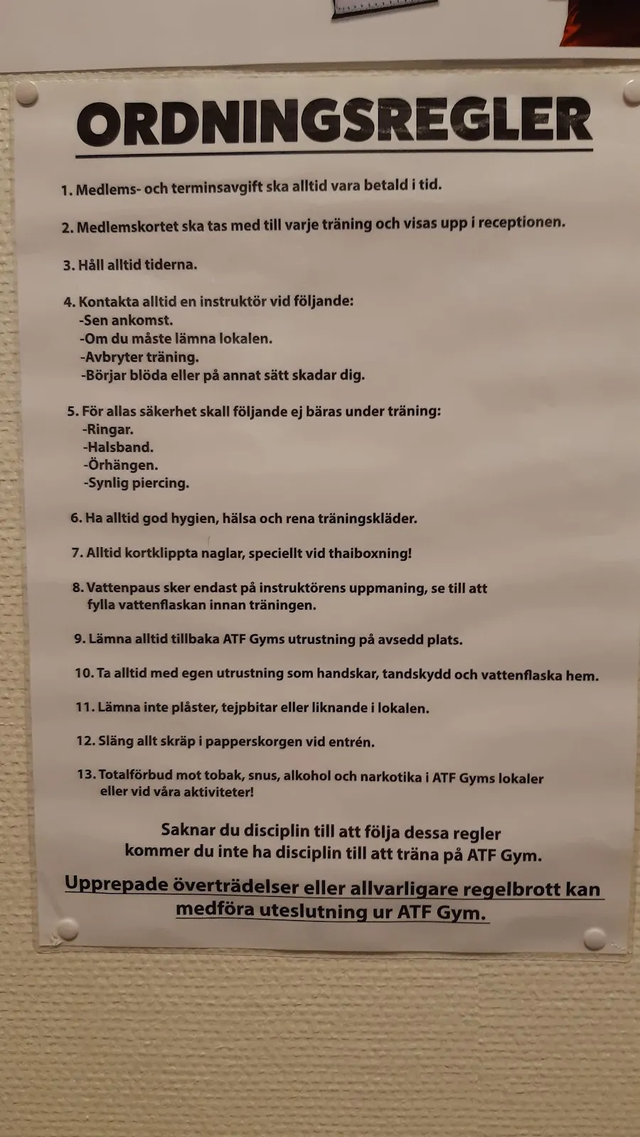 ATF Gym — muay thai-studio i Centrum, Växjö — bild 3