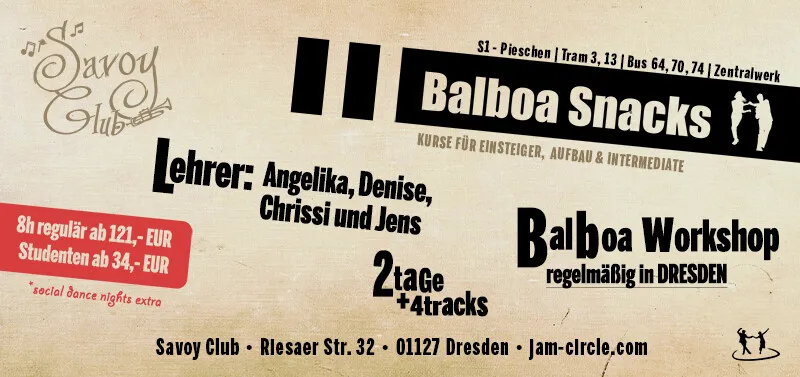 Savoy Club - School of Lindy Hop, Balboa & Blues :: Swing in Dresden — tanz-studio in Pieschen-Nord/Trachenberge, Dresden — 2