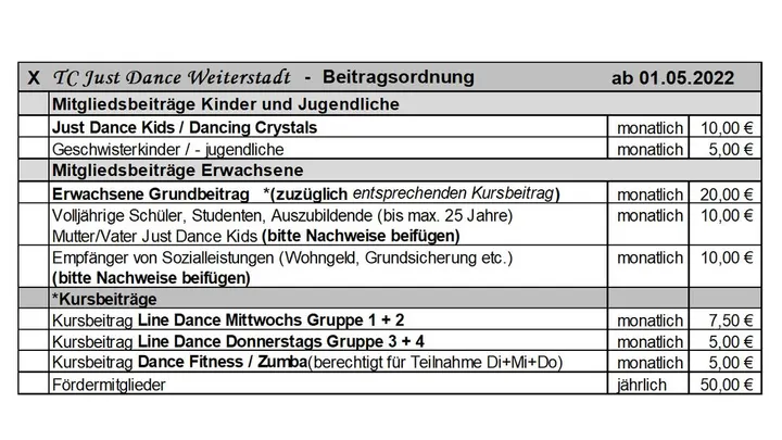 TC Just Dance Weiterstadt e.V. — Fitness Studio in Weiterstadt, Weiterstadt