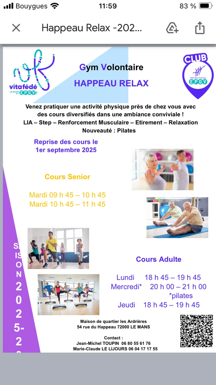 Gym Volontaire - Happeau Relax — salle de fitness-studio à Saint-Pavin-des-Champs, Le Mans — 3