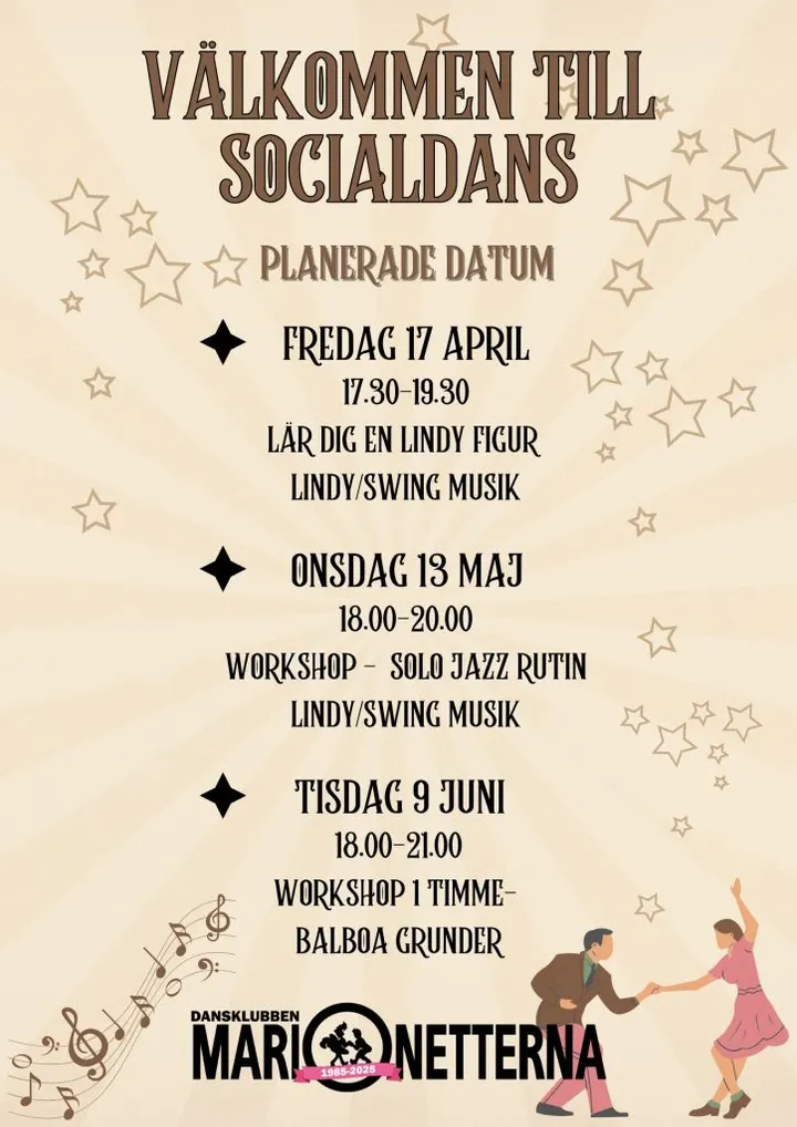 Dansklubben Marionetterna — dance-studio i Sätra, Västerås