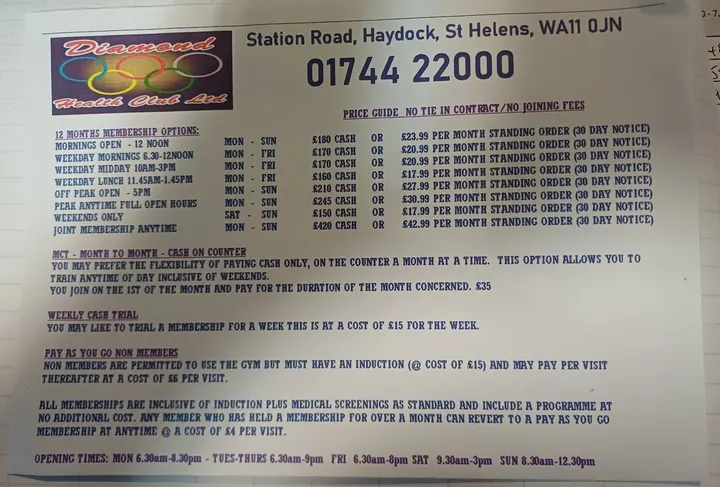 Diamond Health Clubs Ltd — fitness studio in St Helens — 4