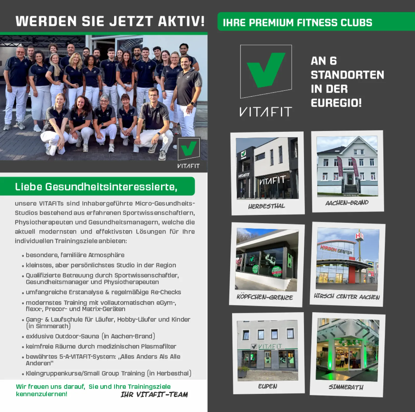 Vitafit Simmerath — träningsstudio i Aachen — 2