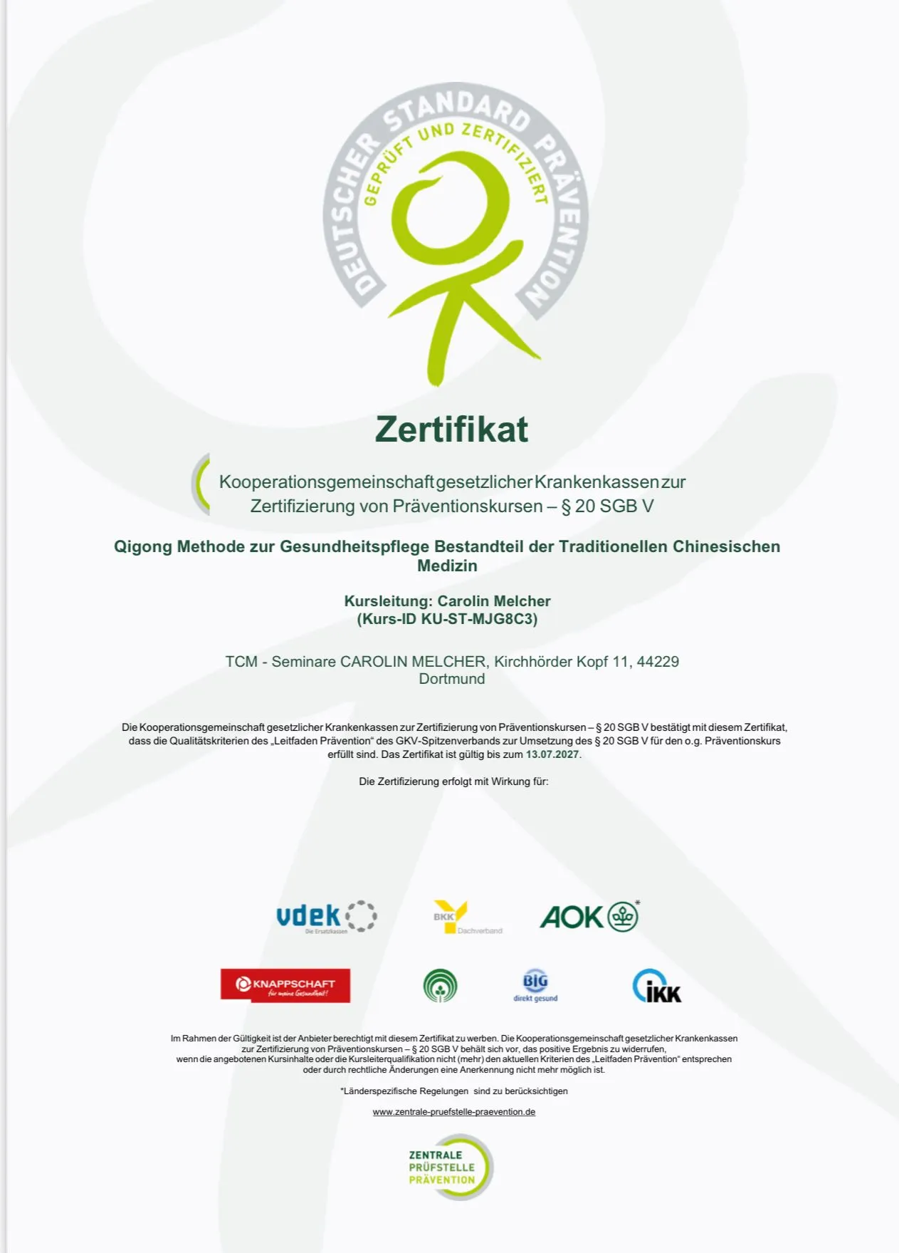 Qigong u. Tai Chi Praxis für körperorientierte Psychotherapie u. ganzheitliche — yoga-studio in Dortmund — 4
