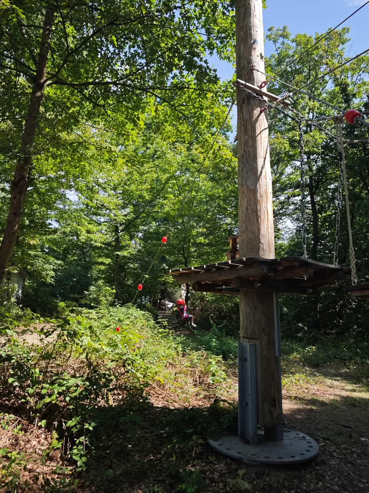 Kletterwald im Deutsche Bank Park — Klettern in Sachsenhausen, Frankfurt am Main