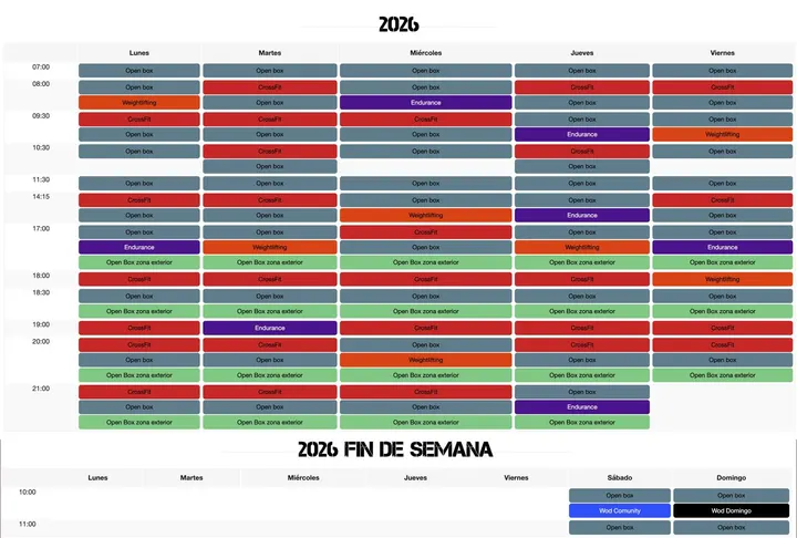 Crossfit Start Time — crossfit-studio i Jaén