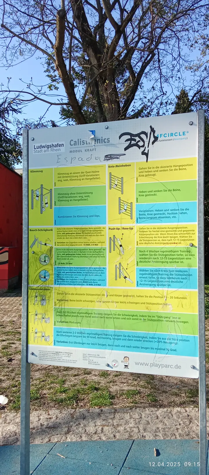 Calisthenics Park | Street Workout Park | Calisthenics-Anlage — Calisthenics in Ludwigshafen-Friesenheim, Ludwigshafen am Rhein